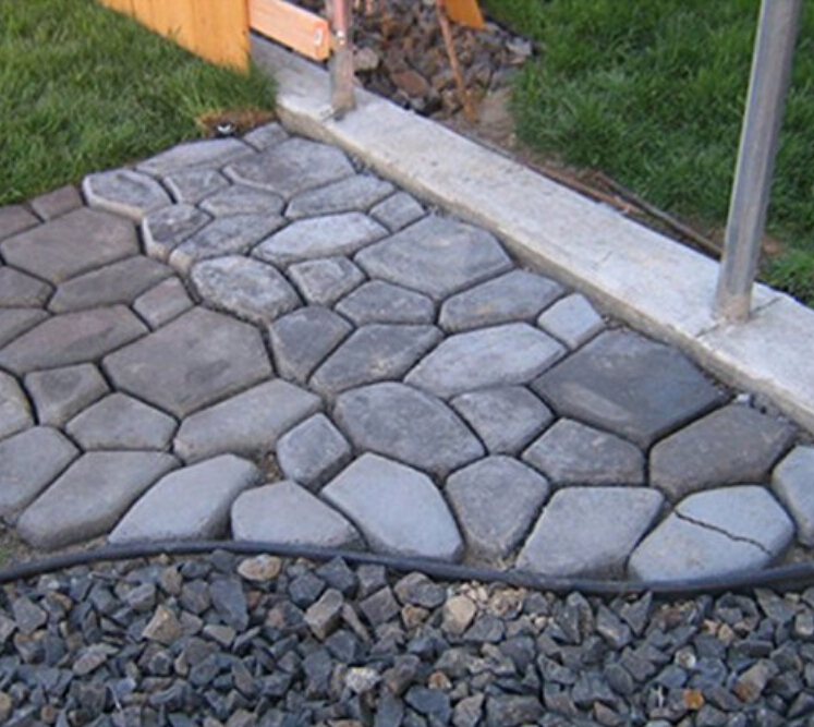 17x17" Large Pavement Irregular Concrete Paver Molds Reusable Stone